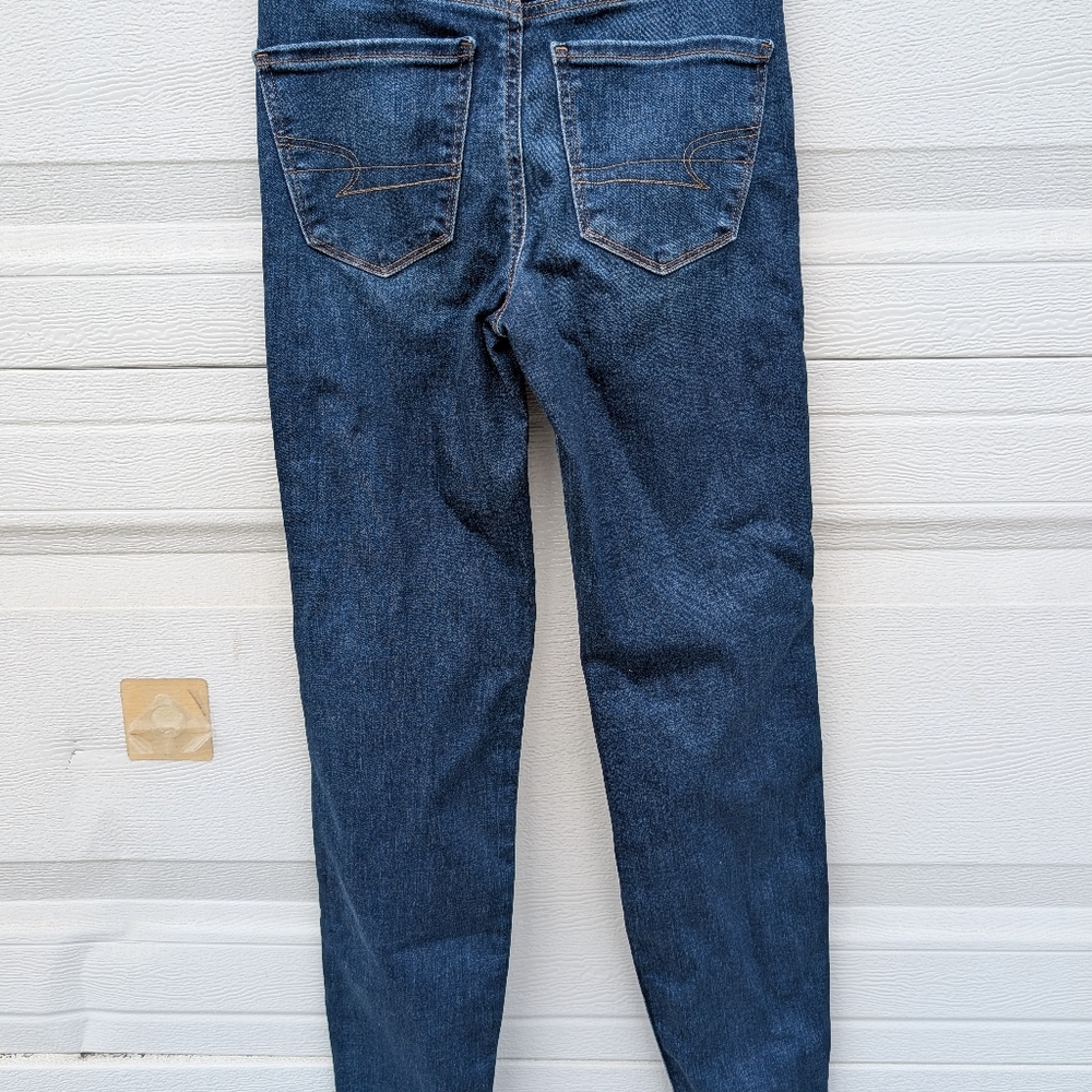 American Eagle Outfitters Dark Blue Skinny Jeans - Picture 2 of 3
